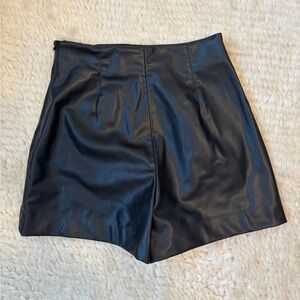 Zara mini leather shorts